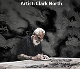 Black Market Art Company Rising Dragon Print - Black Market Art Company - Flyclothing LLC