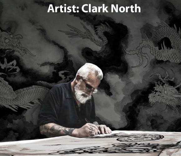 Black Market Art Company Rising Dragon Print - Black Market Art Company - Flyclothing LLC