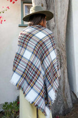 Classic Flannel Toggle Poncho - Boho Clothing and Accessories - Flyclothing LLC