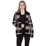 Classic Plaid Check Cardigan - Madeline Love - Flyclothing LLC