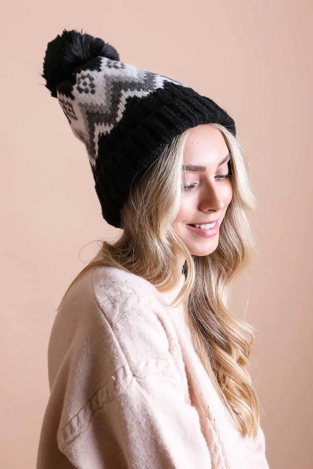 Classic Winter Pom Beanie - Boho Clothing and Accessories - Flyclothing LLC