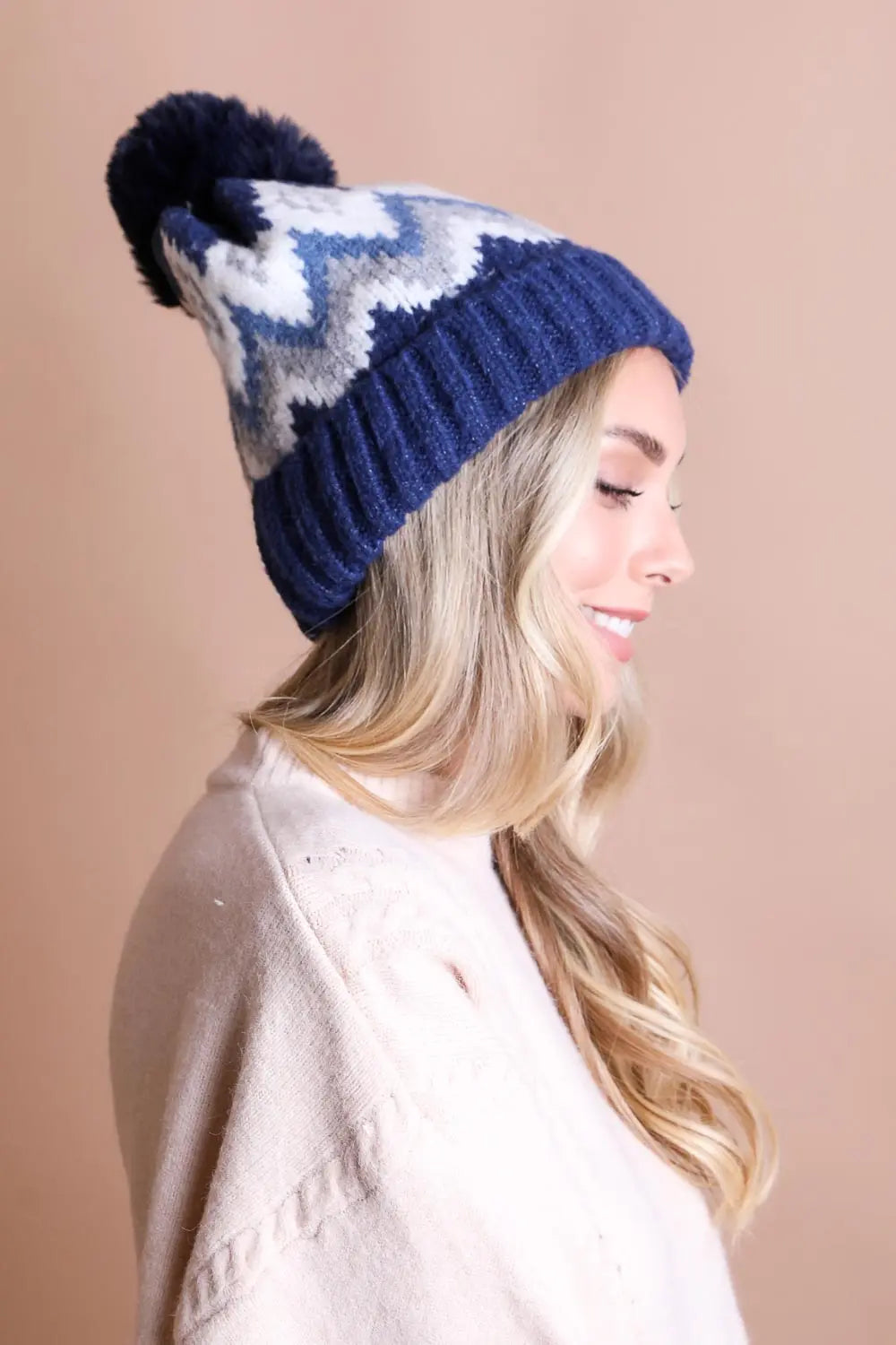 Classic Winter Pom Beanie - Boho Clothing and Accessories - Flyclothing LLC