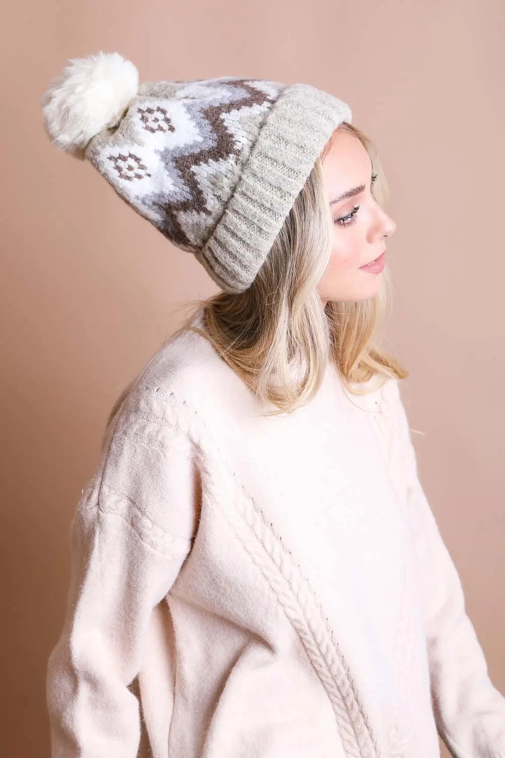 Classic Winter Pom Beanie - Boho Clothing and Accessories - Flyclothing LLC