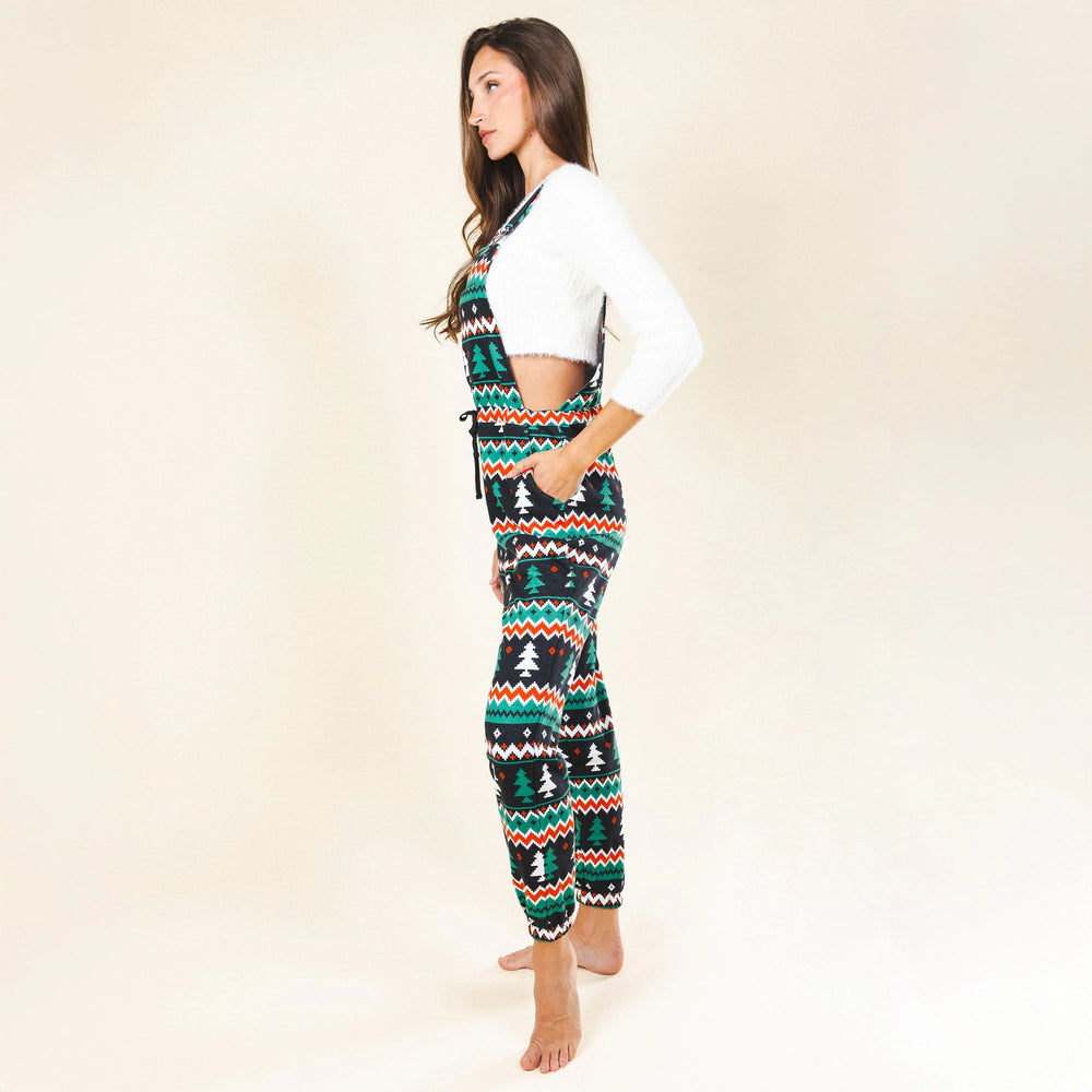 The Classic Caroler | Holiday Fair Isle Women's Pajamaralls® - Shinesty - Flyclothing LLC