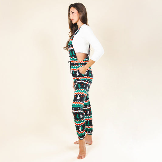 The Classic Caroler | Holiday Fair Isle Women's Pajamaralls® - Shinesty - Flyclothing LLC