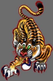 Black Market Art Company Claude Tiger Print