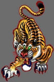 Black Market Art Company Claude Tiger Print