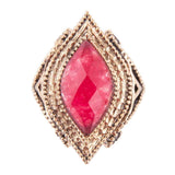 Cleopatra Bordeaux Quartz Ring - Barse Jewelry - Flyclothing LLC