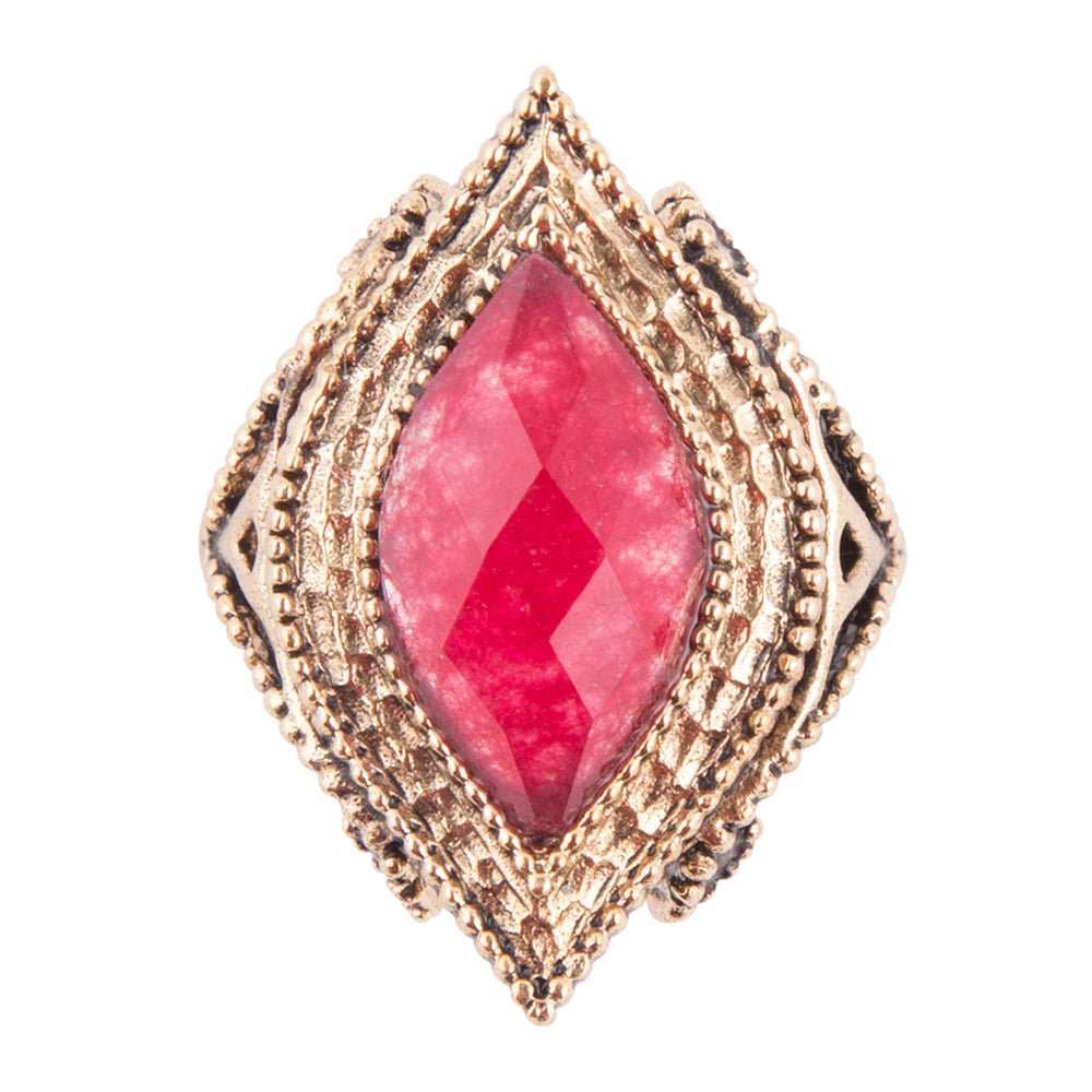Cleopatra Bordeaux Quartz Ring - Barse Jewelry - Flyclothing LLC