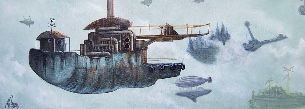 Black Market Art Company Clogged Airspace Print