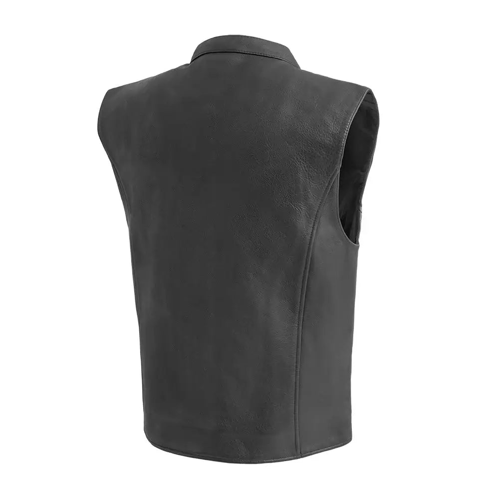 Club House Men's Leather Motorcycle Vest - First Manufacturing Company - Flyclothing LLC