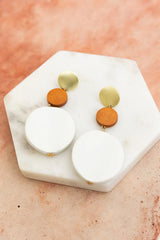 Coastal Chic Circle Shell Drops