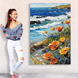 Canvas Print: "Coastal Blooms" - Tailored Canvases - Flyclothing LLC