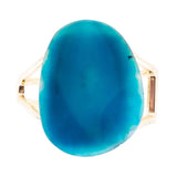 Cobalt Blue Agate Slab Cuff Golden Bracelet - Barse Jewelry - Flyclothing LLC