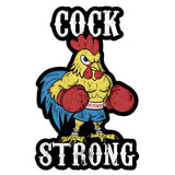 Cock Strong Boxing Chicken Decal - DIRTY COWBOY USA - Flyclothing LLC