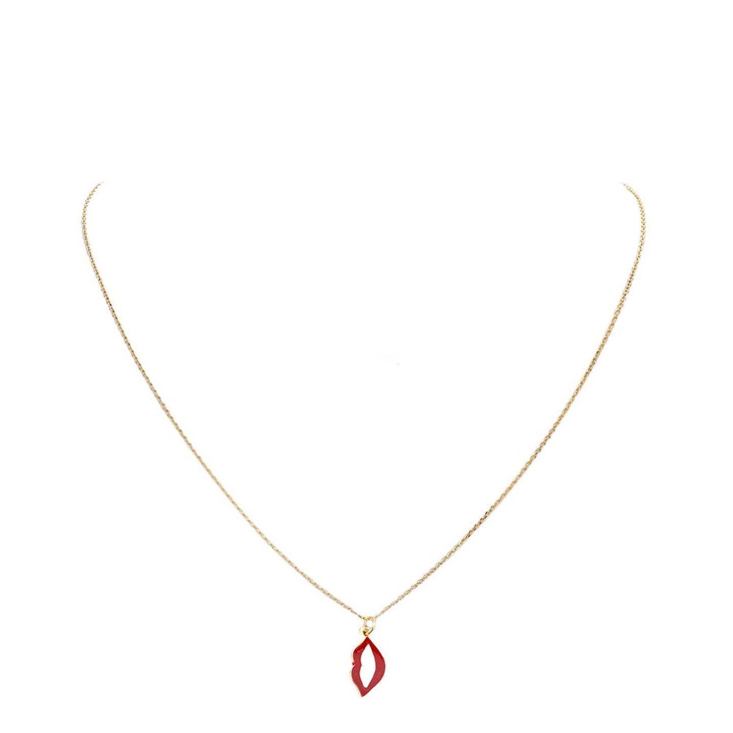 Cocktail Lipstick Heart Pearl Interchangeable Necklace - Madeline Love - Flyclothing LLC