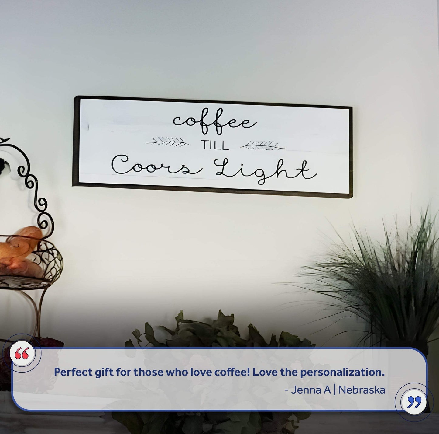 Coffee Till Cocktails Sign II - Tailored Canvases - Flyclothing LLC