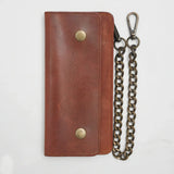 LARGE TRUCKER - Vegetable Tanned Leather Wallet - First Manufacturing Company - Flyclothing LLC