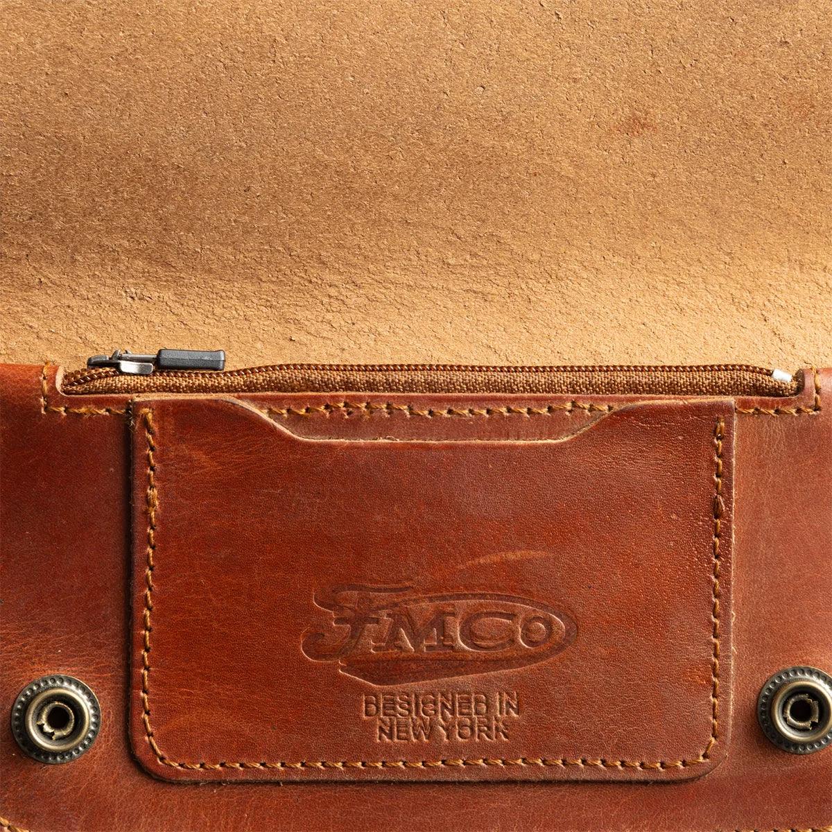 SMALL TRUCKER - Vegetable Tanned Leather Wallet - First Manufacturing Company - Flyclothing LLC