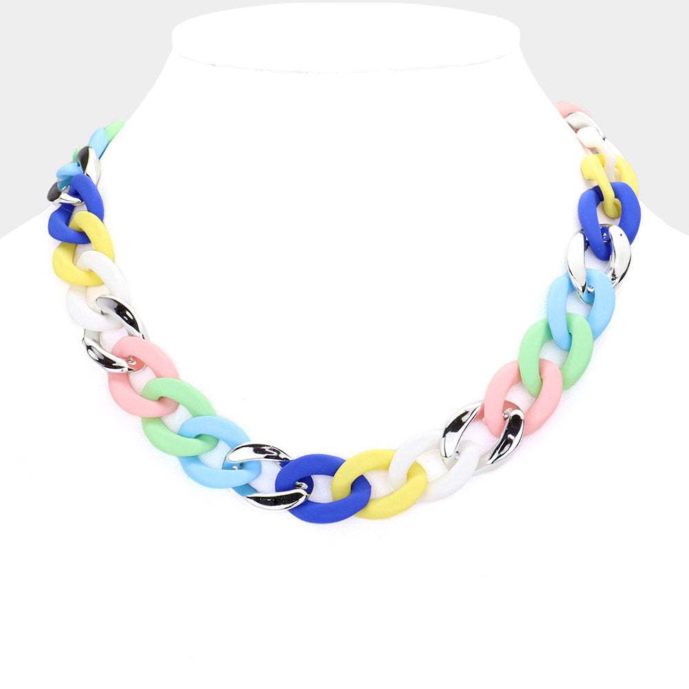 Color Chain Necklace - Madeline Love - Flyclothing LLC