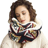 Colorful Pattern Soft Sherpa Infinity Scarf - Madeline Love - Flyclothing LLC