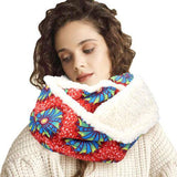 Colorful Pattern Soft Sherpa Infinity Scarf - Madeline Love - Flyclothing LLC
