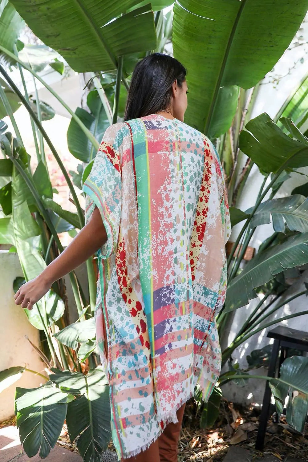 Colorful Splatter Kimono - Boho Clothing and Accessories - Flyclothing LLC