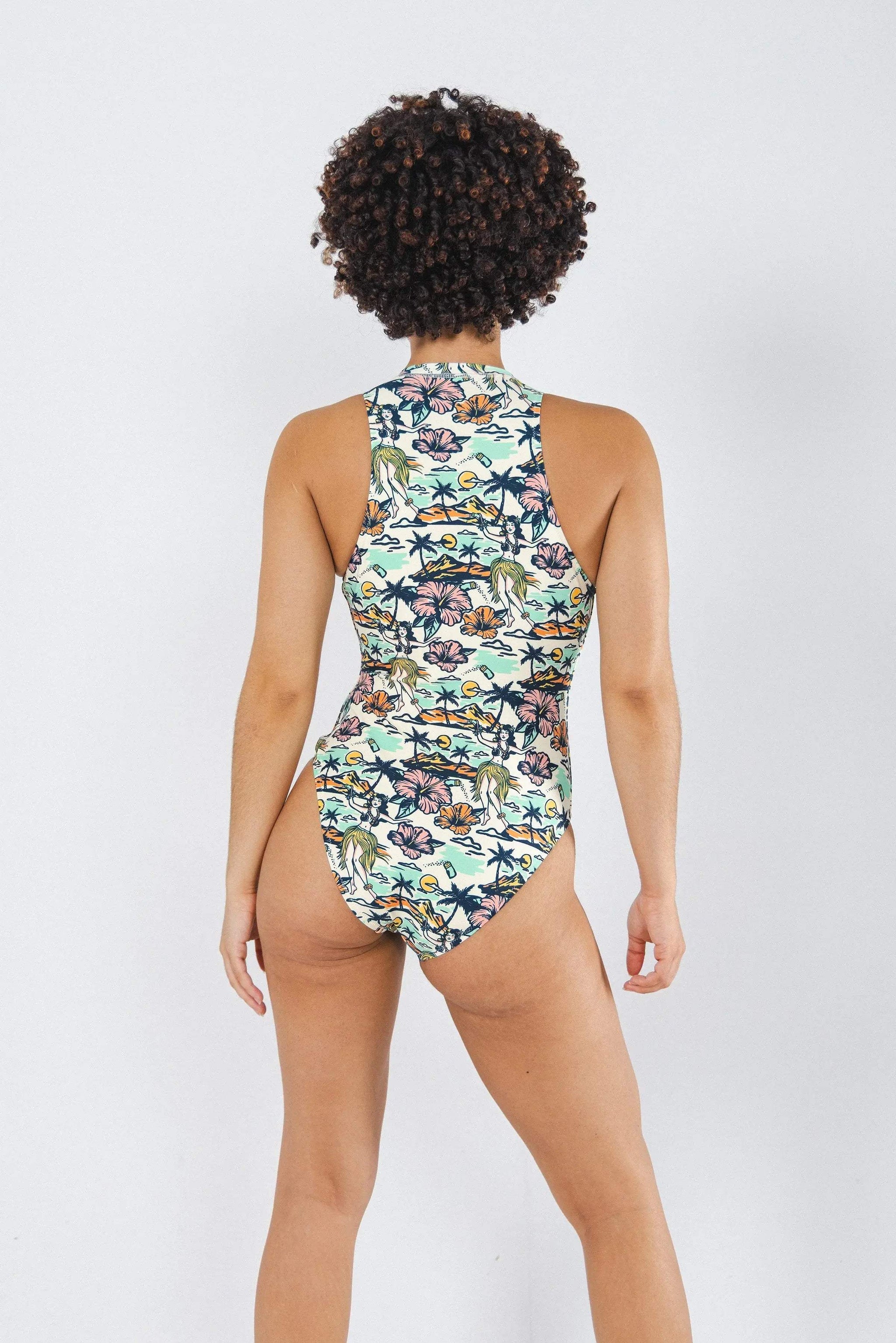 The Come Monday | Shinesty x Margaritaville® Zip Up One Piece Swimsuit - Shinesty - Flyclothing LLC