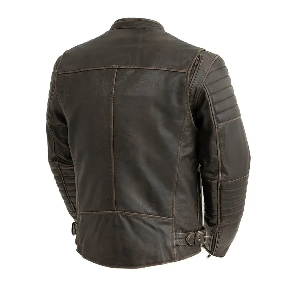 Commuter Men's Motorcycle Leather Jacket - First Manufacturing Company - Flyclothing LLC