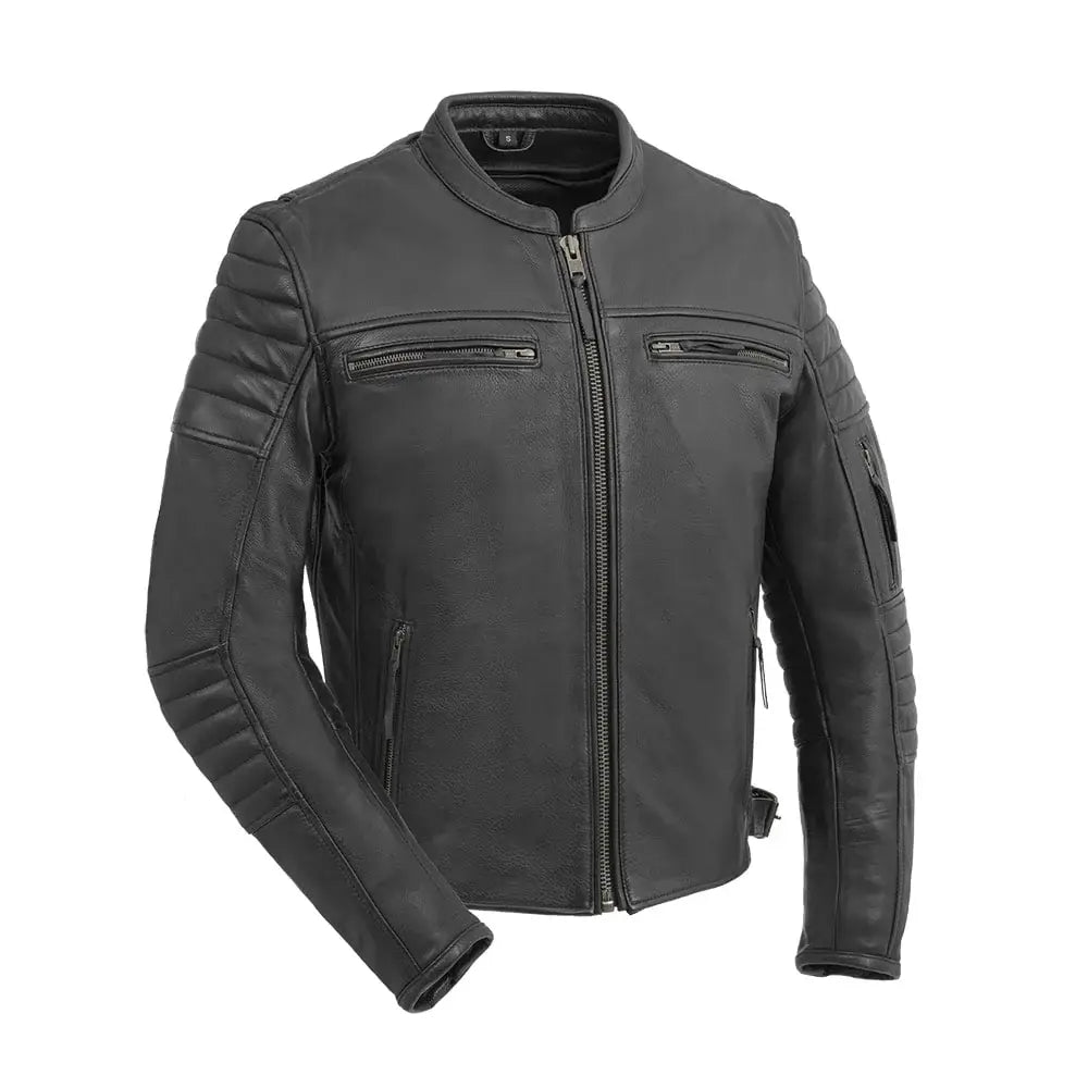 Commuter Men's Motorcycle Leather Jacket - First Manufacturing Company - Flyclothing LLC