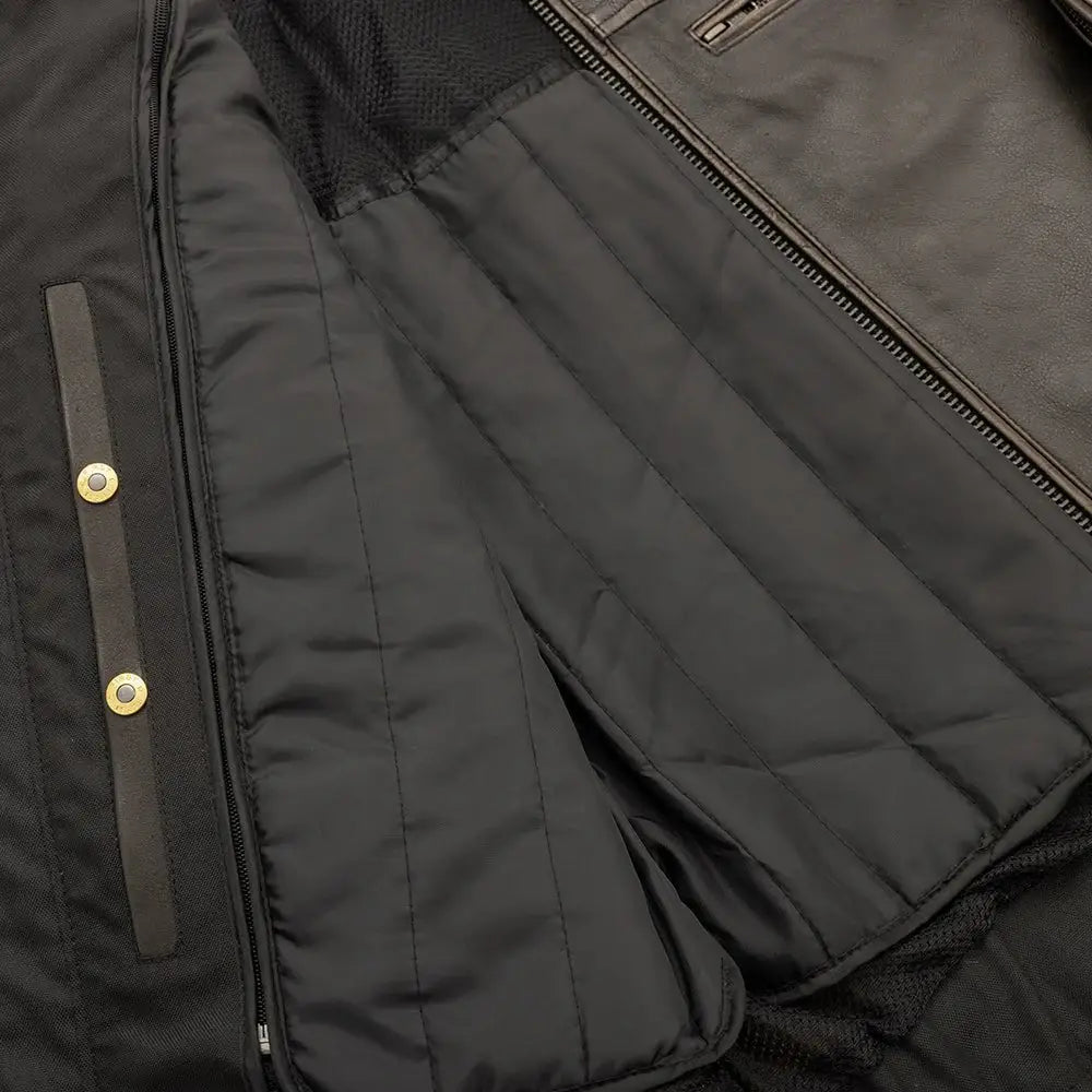Commuter Men's Motorcycle Leather Jacket - First Manufacturing Company - Flyclothing LLC