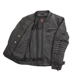 Commuter Men's Motorcycle Leather Jacket - First Manufacturing Company - Flyclothing LLC