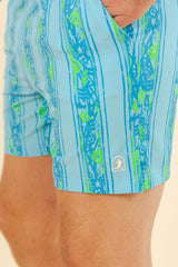 The Conch Shell | Light Blue Retro Ball Hammock® Pouch 5" Swim Trunks - Shinesty - Flyclothing LLC