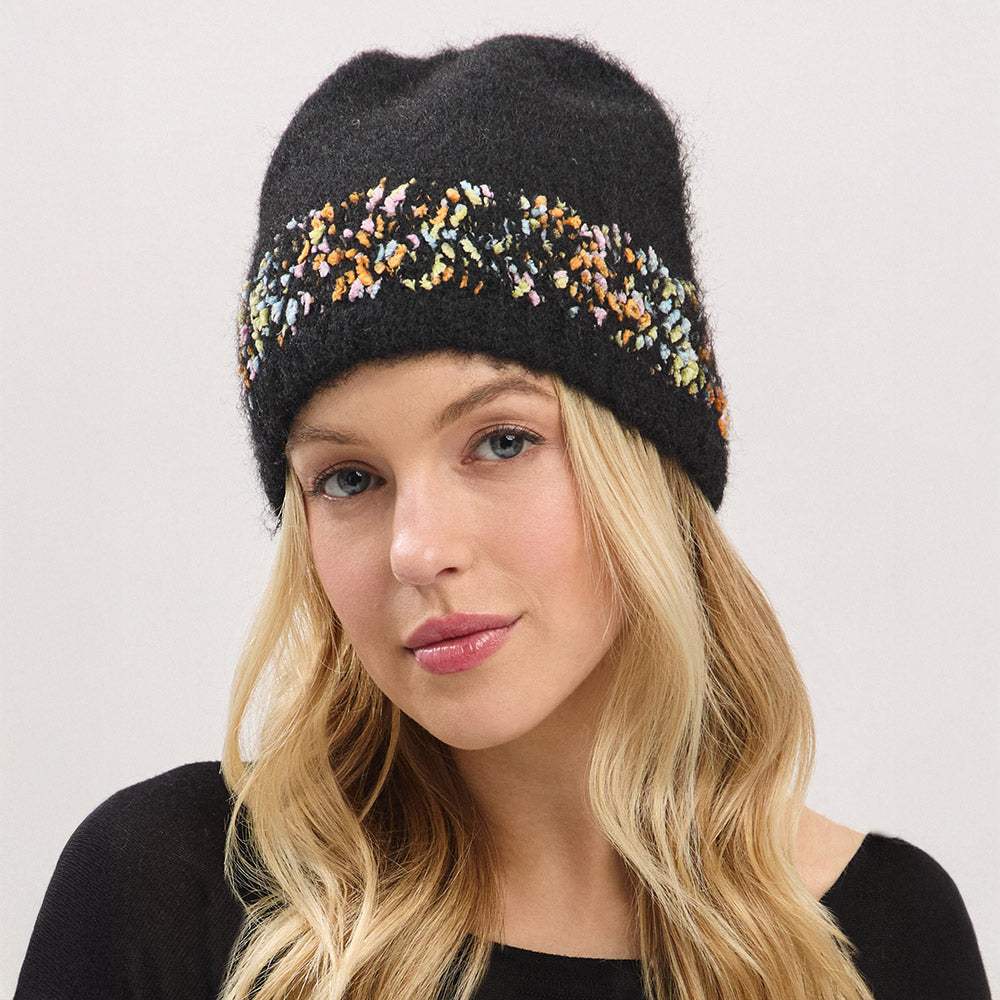 Confetti Solid Winter Beanie Hat - Madeline Love - Flyclothing LLC