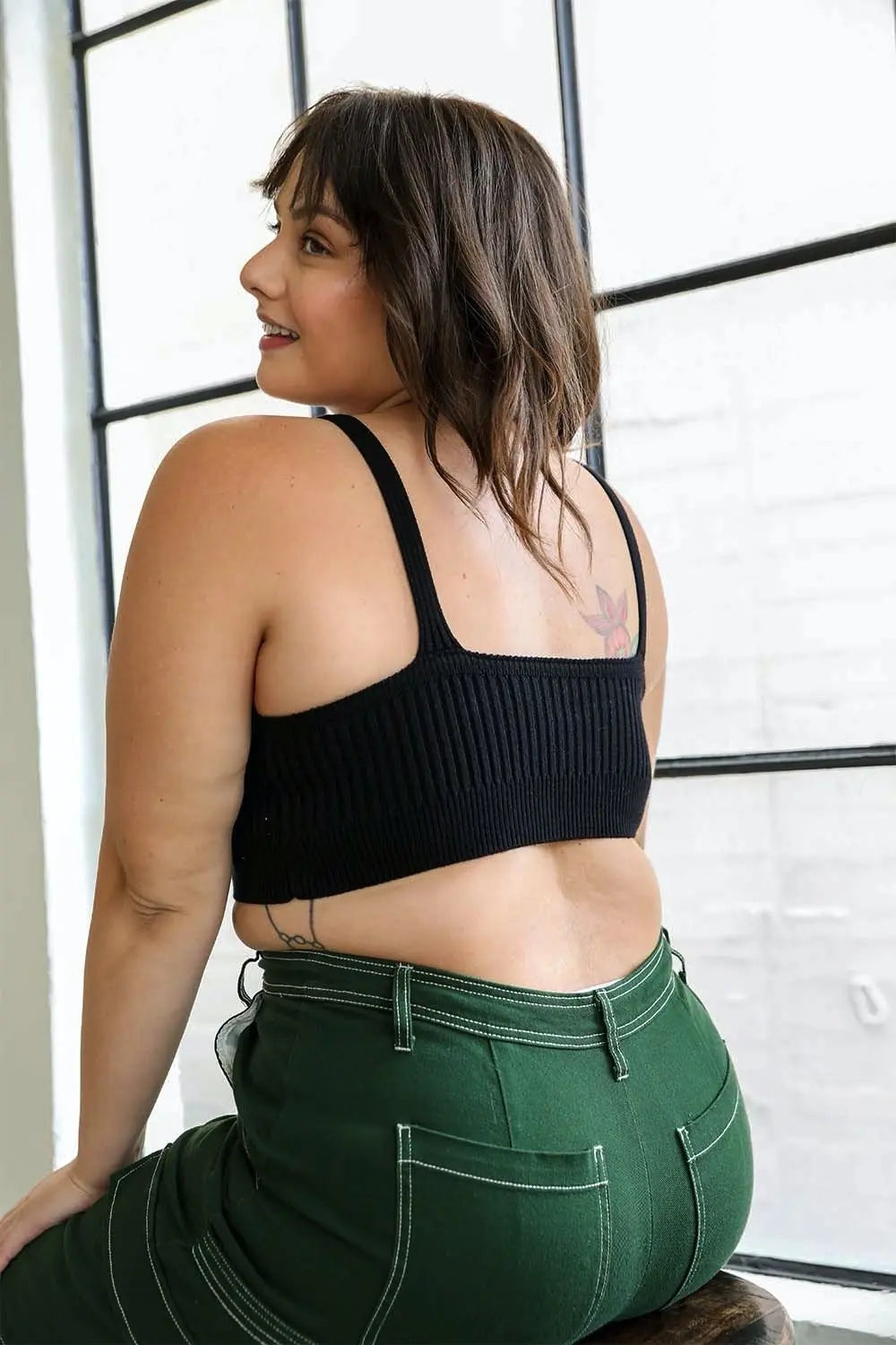 Contour Rib Knit Brami Plus - Boho Clothing and Accessories - Flyclothing LLC