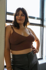 Contour Rib Knit Brami Plus - Boho Clothing and Accessories - Flyclothing LLC