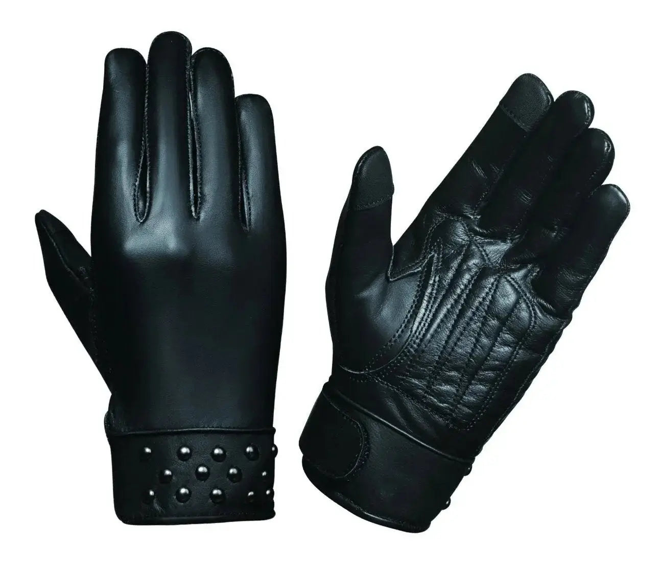 Ladies Motorcycle Full Finger Gloves - Unik Just for Bikers - Flyclothing LLC