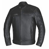 Ace - Ultra Men's Black Leather Motorcycle Jacket - Unik Just for Bikers - Flyclothing LLC