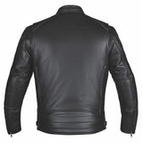 Ace - Ultra Men's Black Leather Motorcycle Jacket - Unik Just for Bikers - Flyclothing LLC