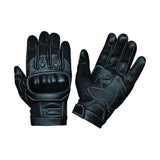 Mens Full Finger Gloves with Knuckle Armor - Unik Just for Bikers - Flyclothing LLC