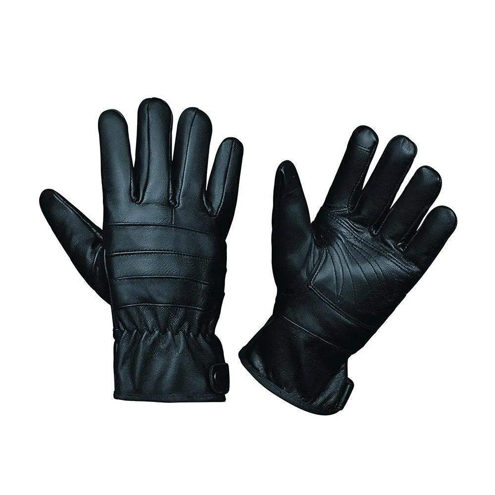 Mens Full Finger Gloves - Premium Cowhide Leather - Unik Just for Bikers - Flyclothing LLC