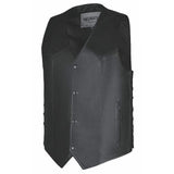 Badolero - Men's Tall Leather Motorcycle Vest - Unik Just for Bikers - Flyclothing LLC
