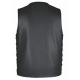 Badolero - Men's Tall Leather Motorcycle Vest - Unik Just for Bikers - Flyclothing LLC