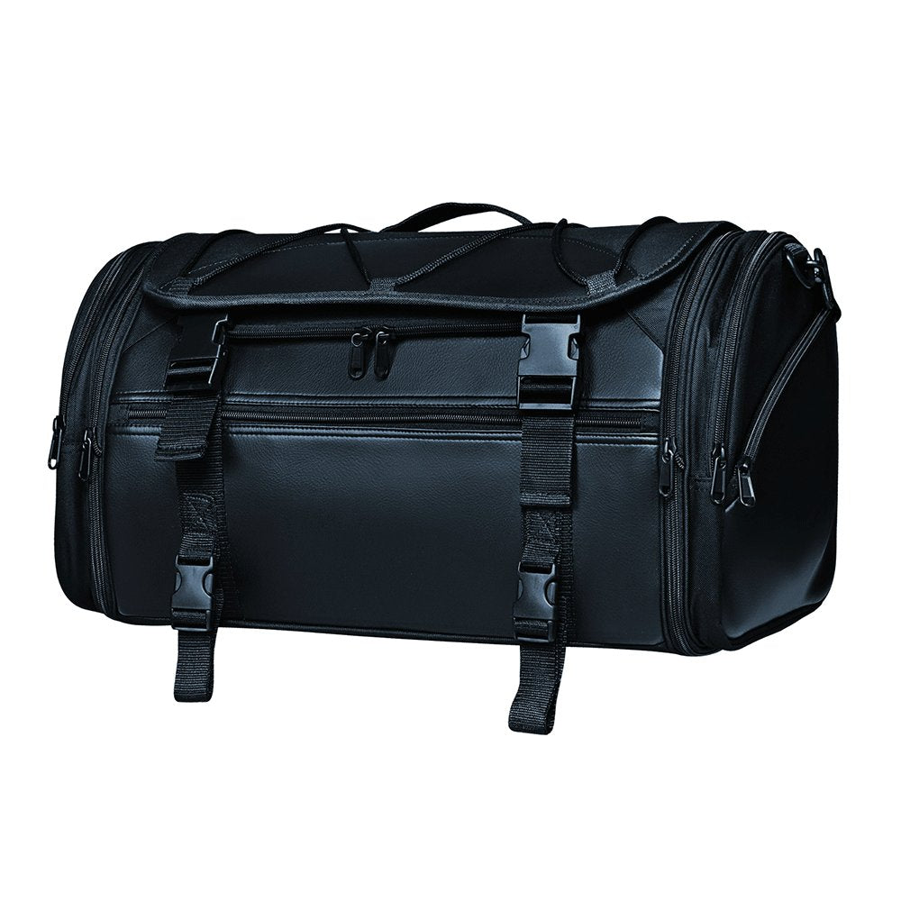 Black Round  - Textile Travel Bags - Unik Just for Bikers