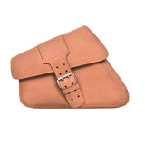 Brown Strap 1 - Right Side Leather Swing Arm Bag - Unik Just for Bikers