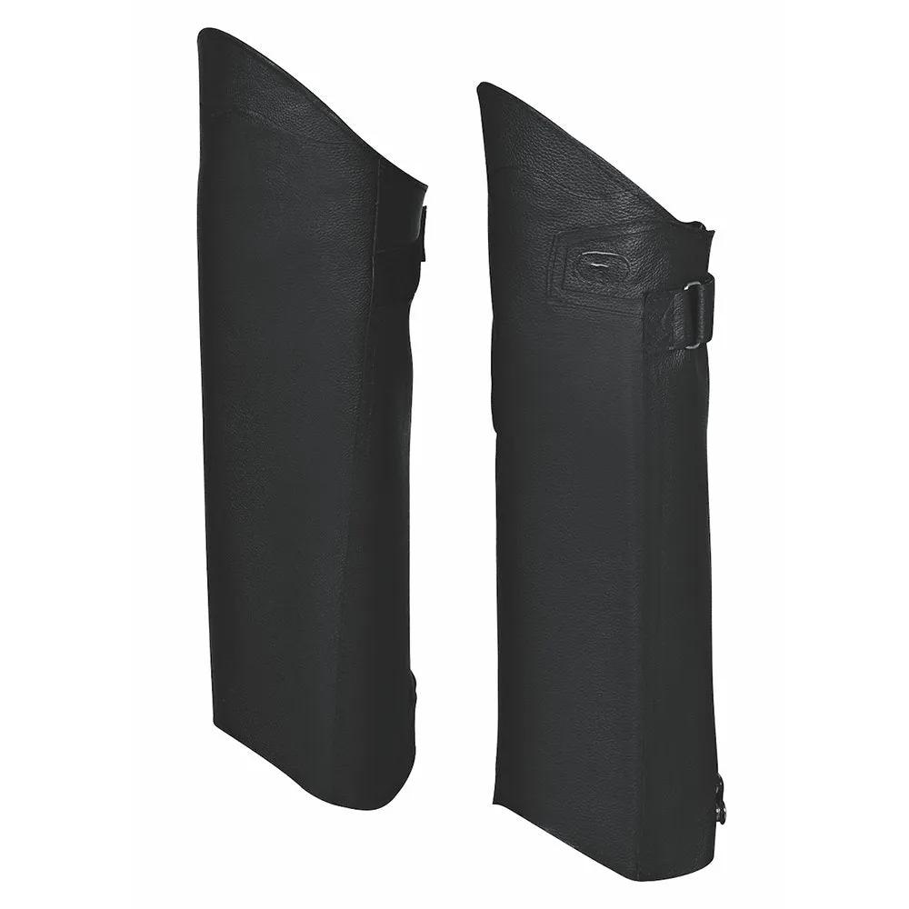 Grit - Unisex Premium Leather Half Chaps - Unik Just for Bikers - Flyclothing LLC