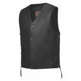 Mojave - Mens Ultra Leather Motorcycle Vest - Unik Just for Bikers - Flyclothing LLC