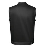 Nightrider - Mens Denim Leather Club Vest
