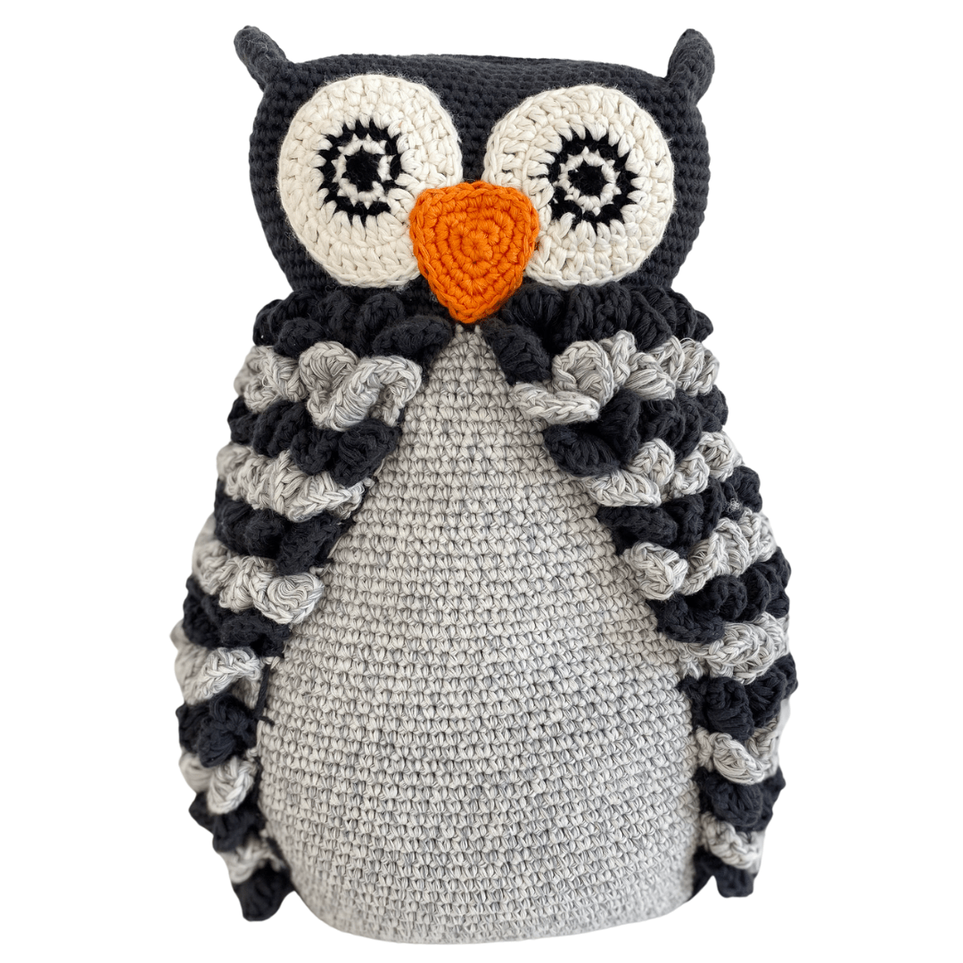 Barney the owl - grey - bebemoss.com - Flyclothing LLC