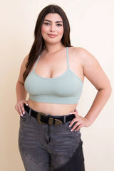 Curvy Tattoo Back Bralette - Boho Clothing and Accessories - Flyclothing LLC